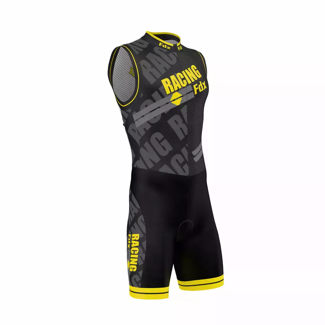 FDX 1050 strój triathlonowy czarno-żółty