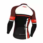 FDX 1220 męska bluza rowerowa czarno-czerwona