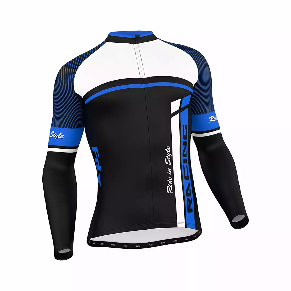 FDX 1220 męska bluza rowerowa czarno-niebieska