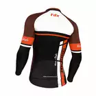 FDX 1220 męska bluza rowerowa czarno-pomarańczowa