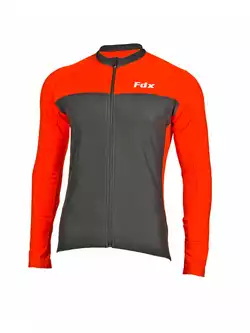 FDX 1280 męska bluza rowerowa, czarno-czerwona