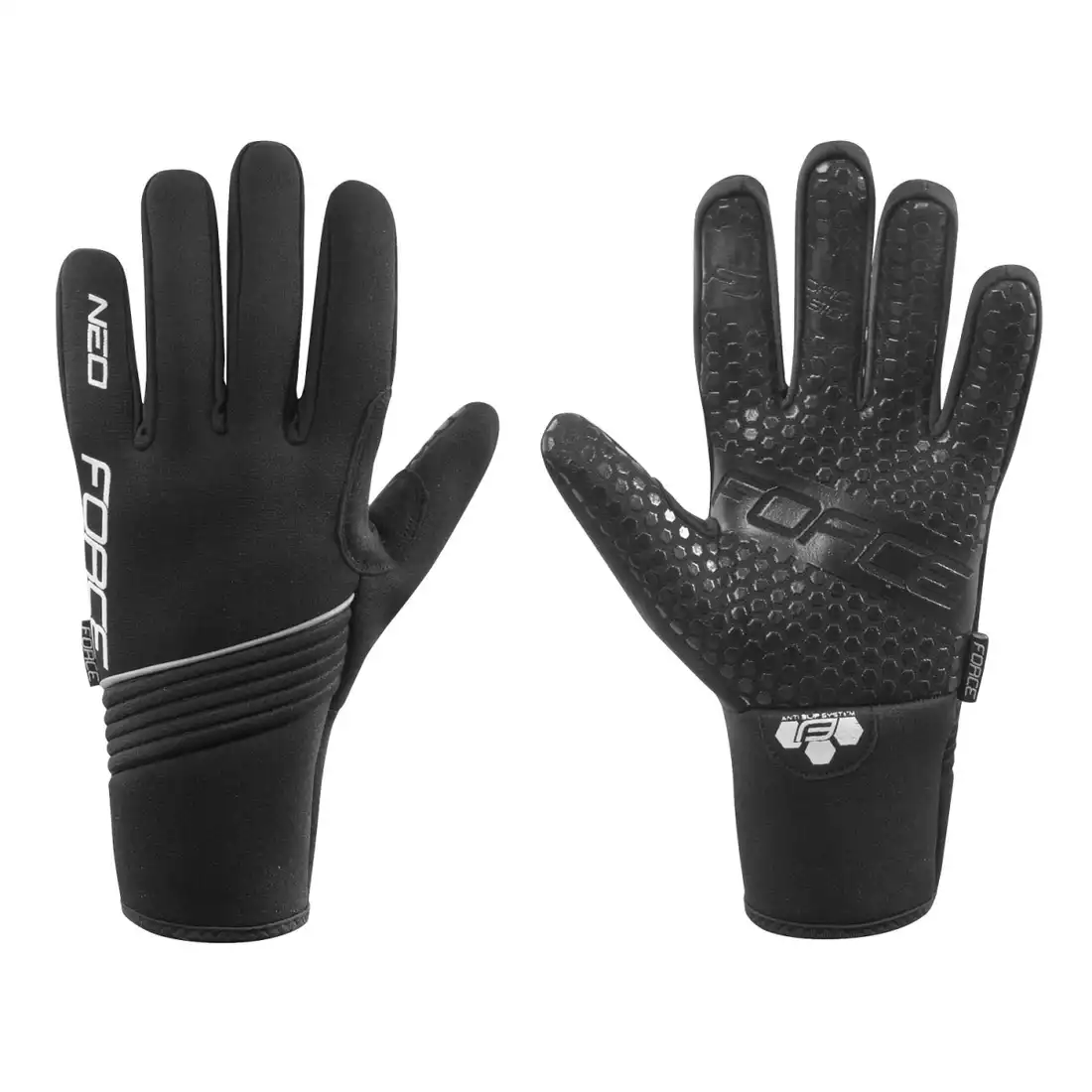 FORCE 90465 NEO zimowe rękawiczki,czarne