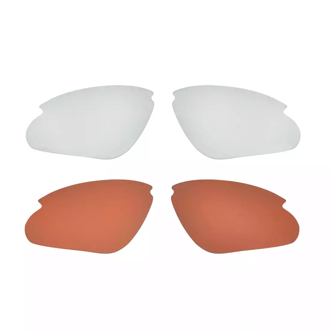 FORCE AIR okulary z wymiennymi szkłami biało-czerwone 91043