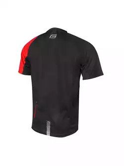 FORCE MTB ATTACK luźna koszulka rowerowa MTB czarno-czerwona 900150