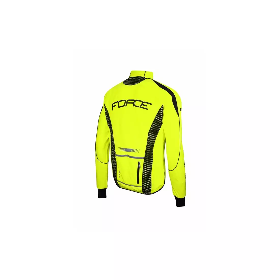 FORCE X72 PRO męska kurtka Softshellowa na rower, żółty fluor