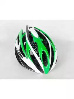 LAZER O2 szosowy kask rowerowy zielono-biały