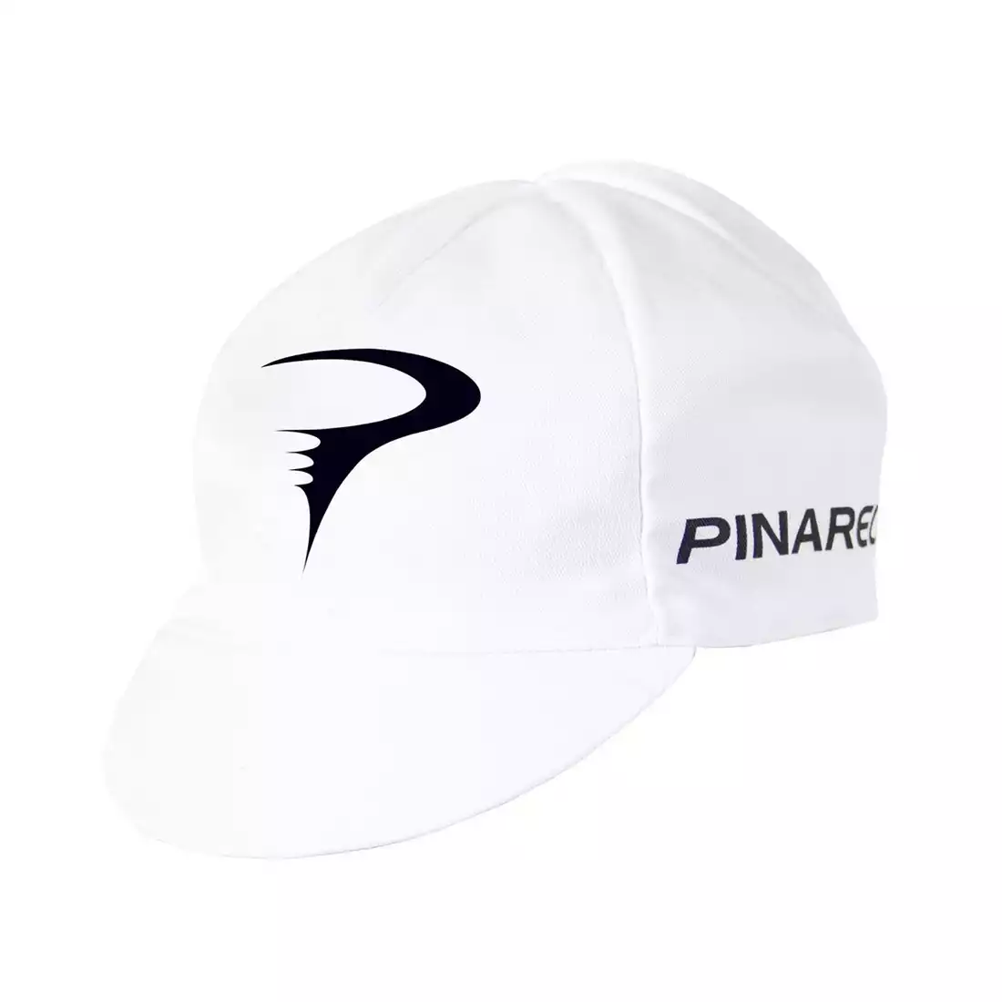 PINARELLO czapeczka rowerowa biała/czarne logo