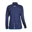 ROGELLI RUN BRIGHT 840.664 - damska koszulka  z dł. rękawem do biegania, niebieski melanż