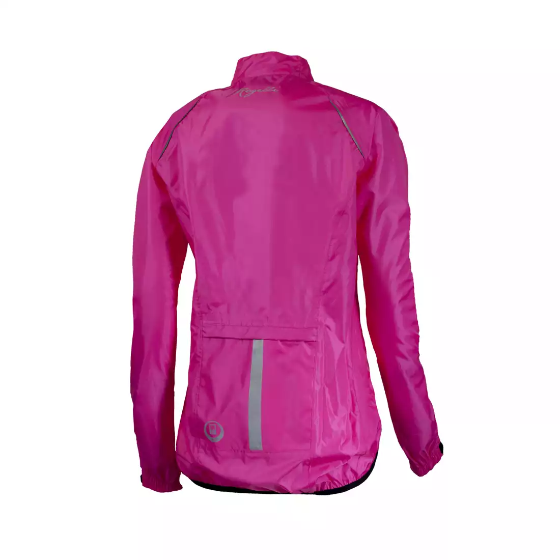 ROGELLI TELLICO damska kurtka rowerowa przeciwdeszczowa, fluor różowy