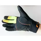 SHIMANO WINDSTOPPER zimowe rękawiczki rowerowe, czarny-fluor ECWGLBWNS25MZ