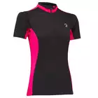TENN OUTDOORS damska koszulka rowerowa Coolflo czarno-różowa