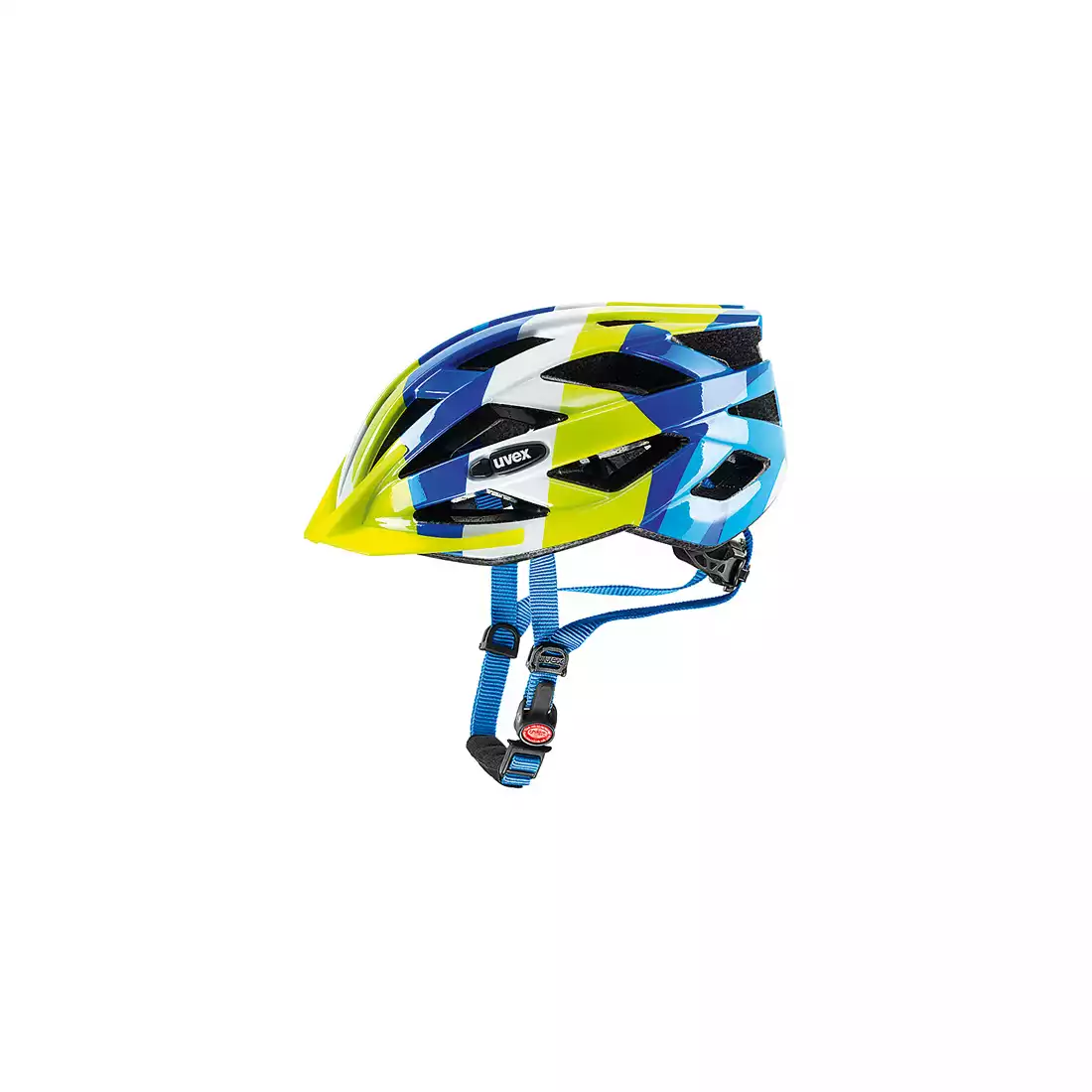 UVEX AIR WING kask rowerowy niebiesko-zielony